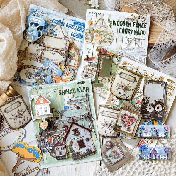 15PCS The Rural Life Grocery Store series sticker