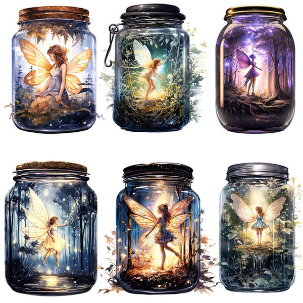 12PCS Fairy bottle sticker