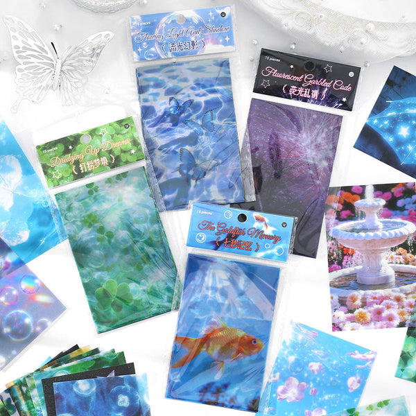 15PCS Daytime Mirage Series material paper