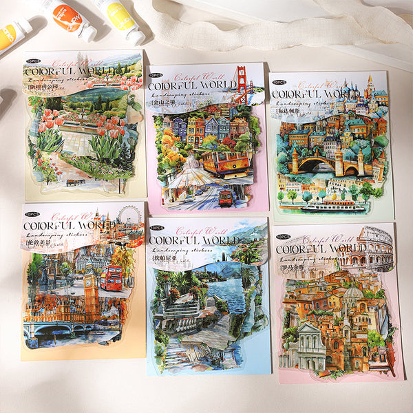 10PCS The Colorful World Series sticker