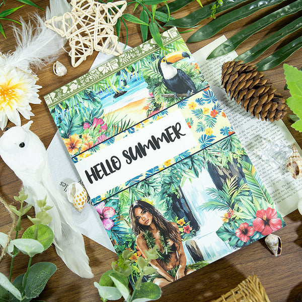 20PCS Hello summer series sticker book