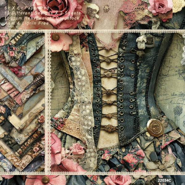 24PCS Splendid attire background paper