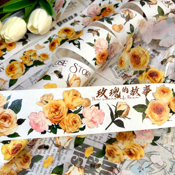 5cm*110cm Rose Story Washi/PET Tape