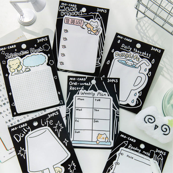 30PCS Line record book series note paper