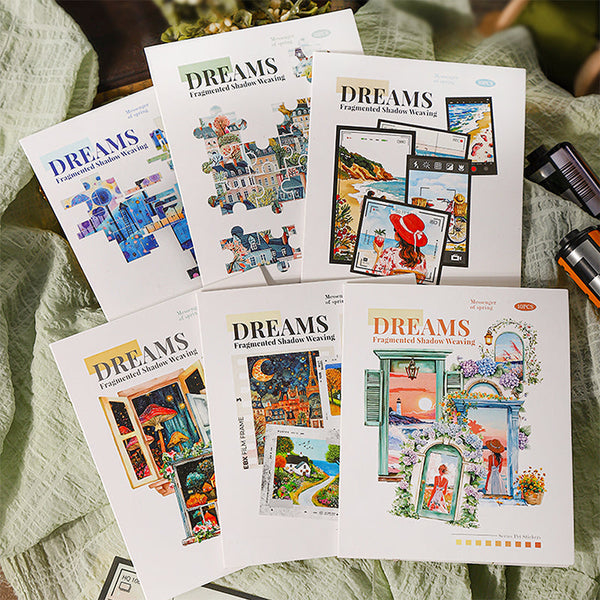 10PCS Dreams fragmented shadows weaving series sticker