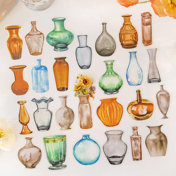 30 Stück Aufkleber mit der Aufschrift „Fehlt eine Vase“ 