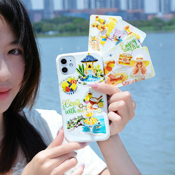 15PCS Escape from the City Series sticker