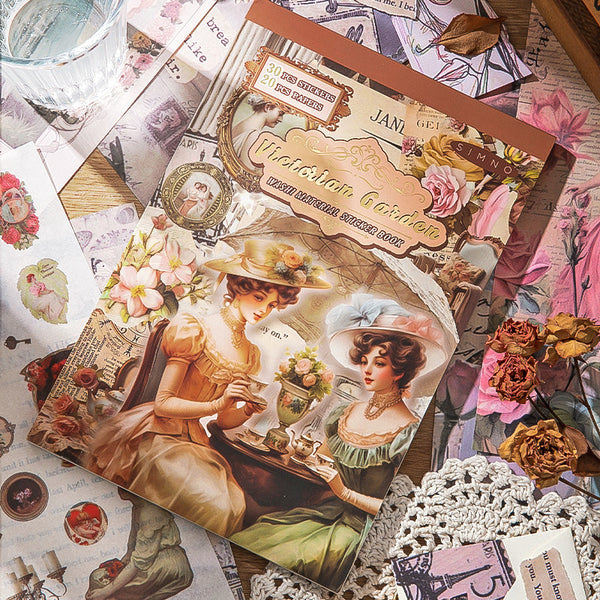 50-teiliges Stickerbuch aus der Serie „Victoria's Garden“ 