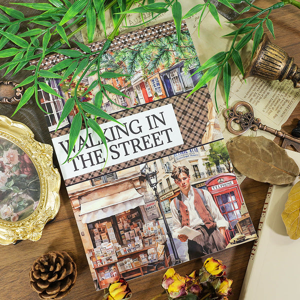 20PCS Walking in the street series sticker book