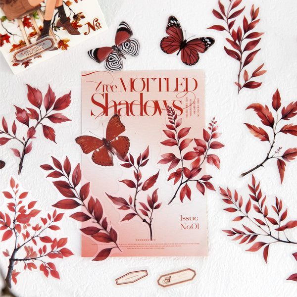 20PCS The dappled tree Shadows series sticker