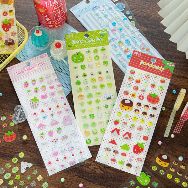 1PCS Cute button series sticker