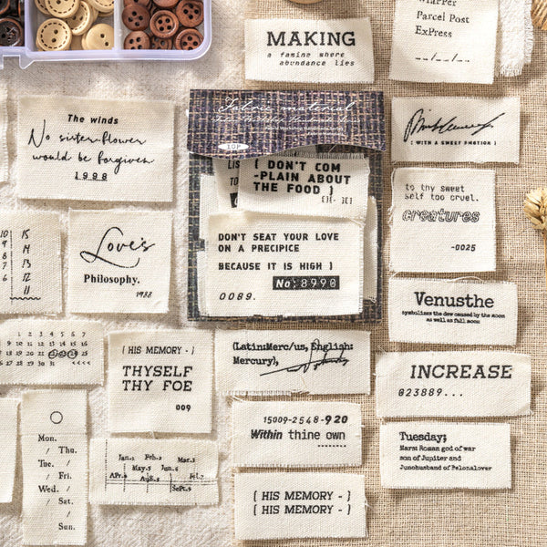 10PCS Cloth Workshop series material paper