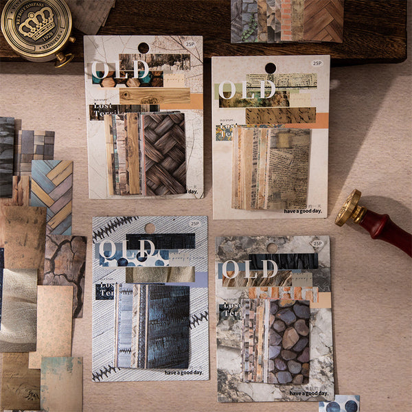 25PCS Old Object Imprint Series sticker