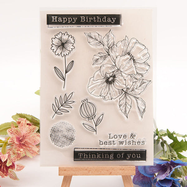 Clear silicone stamp