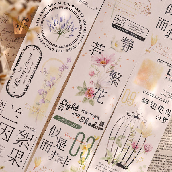 6cm*150cm The four seasons whisper softly Washi/PET Tape