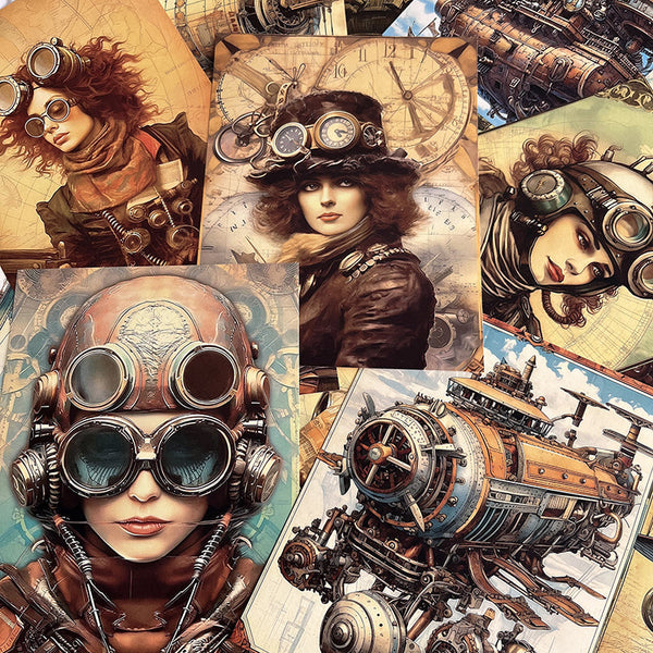 28 piezas de papel de fondo cybersteampunk