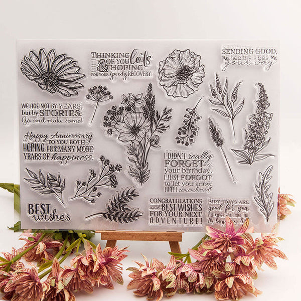 Clear silicone stamp