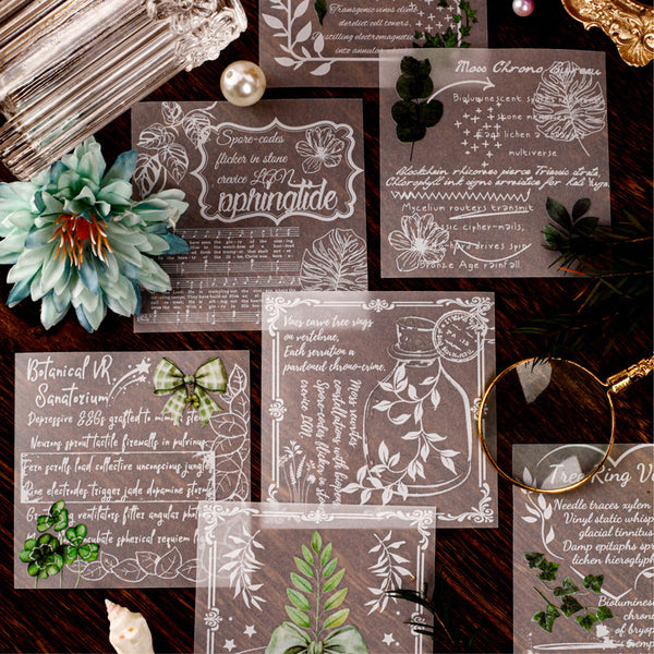 20PCS Retro leaf shadows series note paper