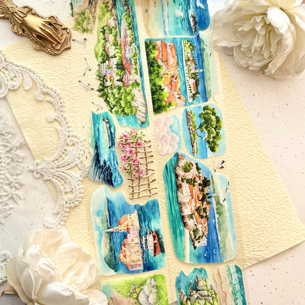 7.5cm*125cm Island town PET Tape
