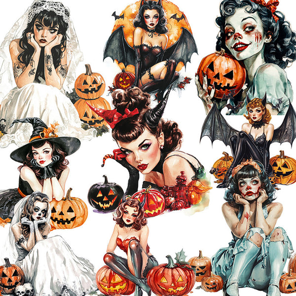 20PCS Halloween Bride Girl sticker