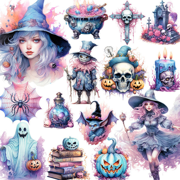 20PCS Magic Halloween sticker