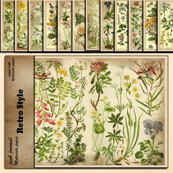 12PCS Flower picture guide texturing paper