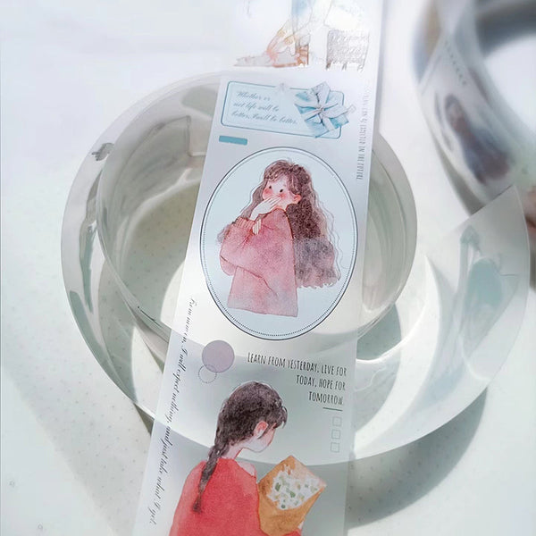 4cm*333cm Empty oneself Washi/PET Tape