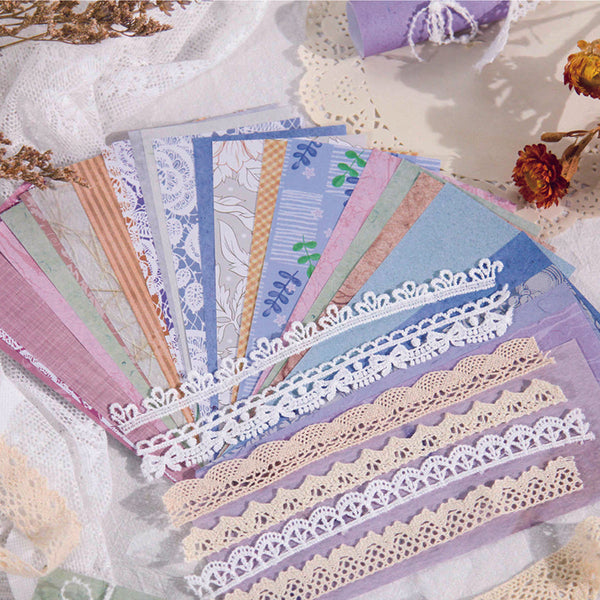 18PCS Romantic series material paper set