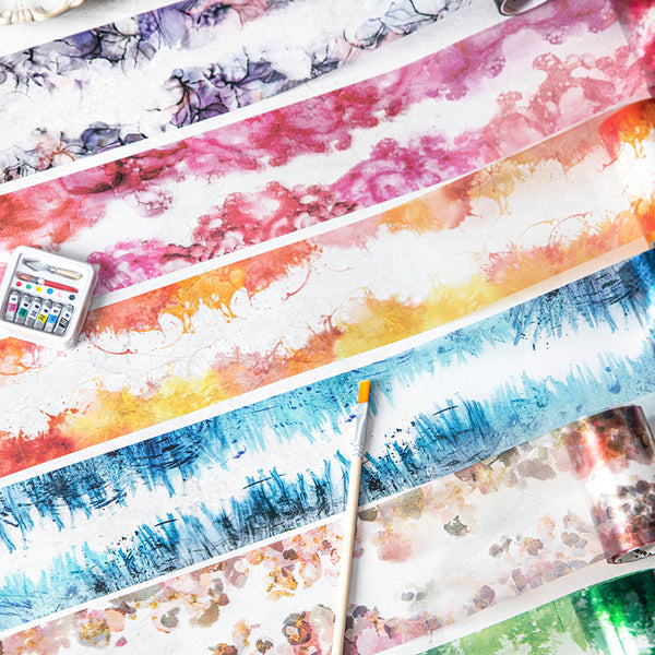 Watercolor pattern series PET Tape