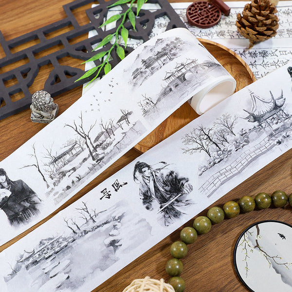 Winter Snow Walk Die Cutting Washi Tape