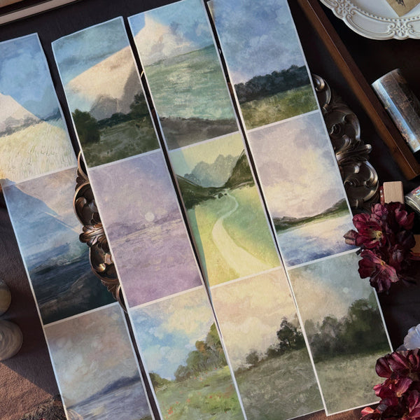 Whole Roll 9cm*6m Oil painting texture Washi/PET Tape