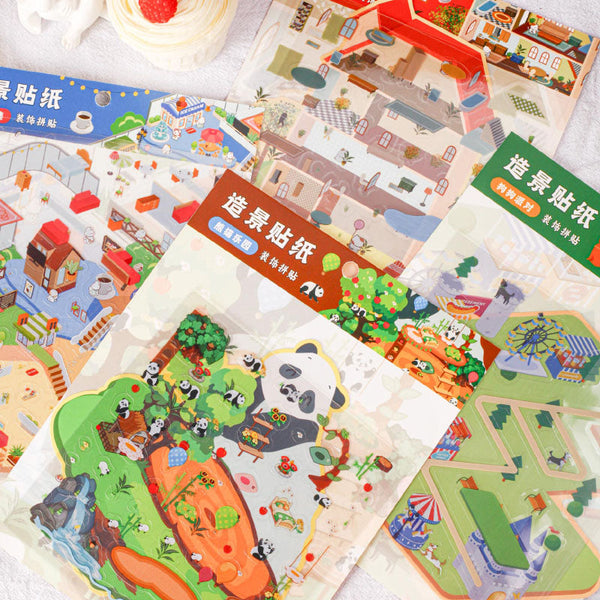Large scale scene series 3D Sticker