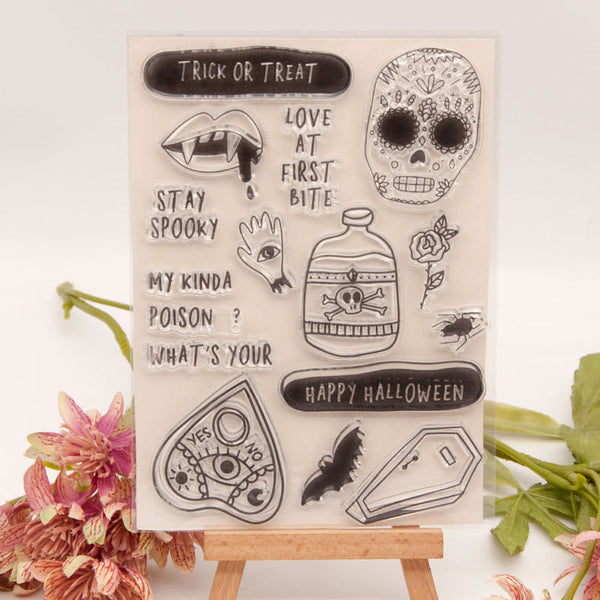 Clear silicone stamp