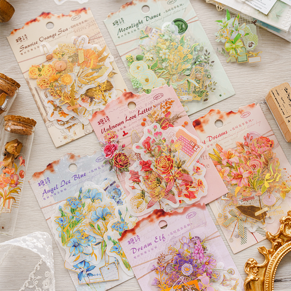 20PCS Time flower series sticker