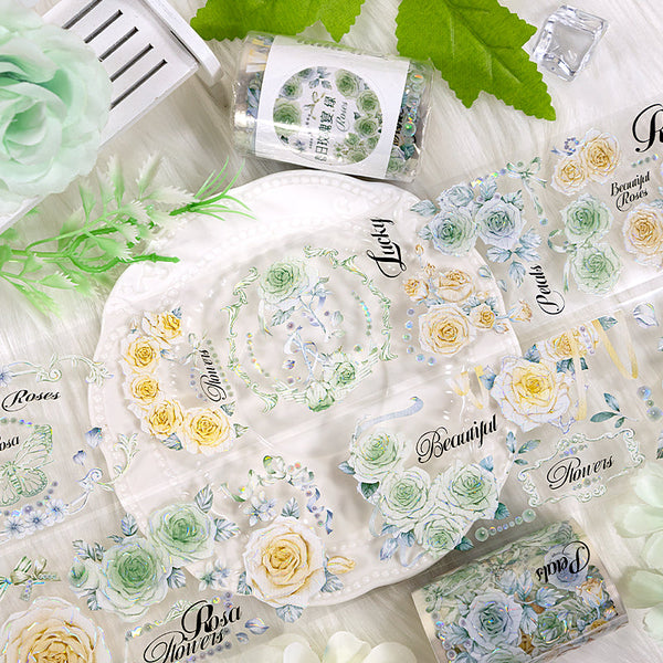 Green Spring rose feast Shell Light PET Tape
