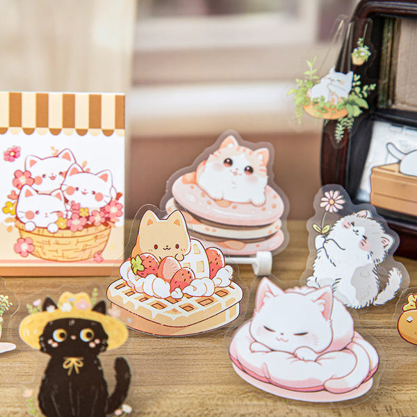 20PCS Cat paradise series sticker