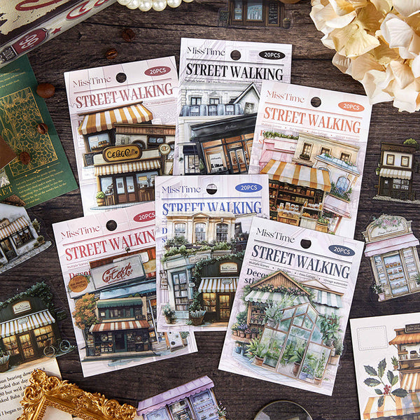 20PCS Street Corner Stroll Series sticker
