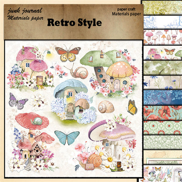 12PCS The Land of Magic material paper