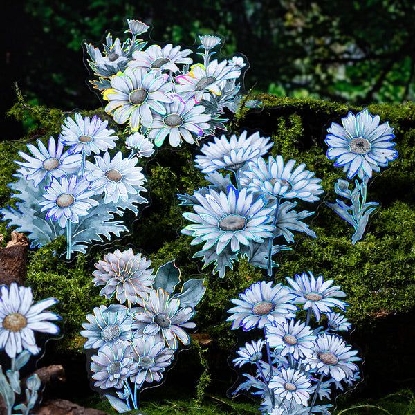 20 piezas de pegatinas de la serie "Flores durmientes" 