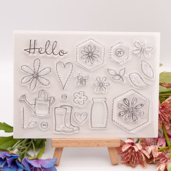 Clear silicone stamp