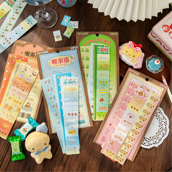 10PCS Ancient tea shop series sticker