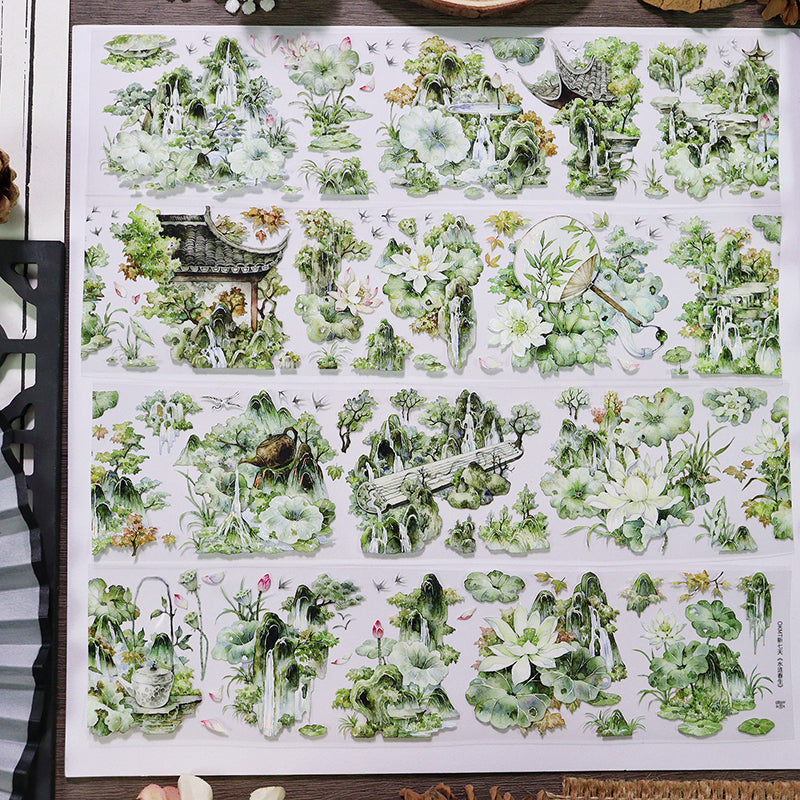 Whole Roll 6.5cm*5m Water ripples spring Shell Light PET Tape ...