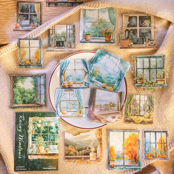 10PCS Raing window series sticker