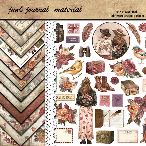 12PCS Our way material paper