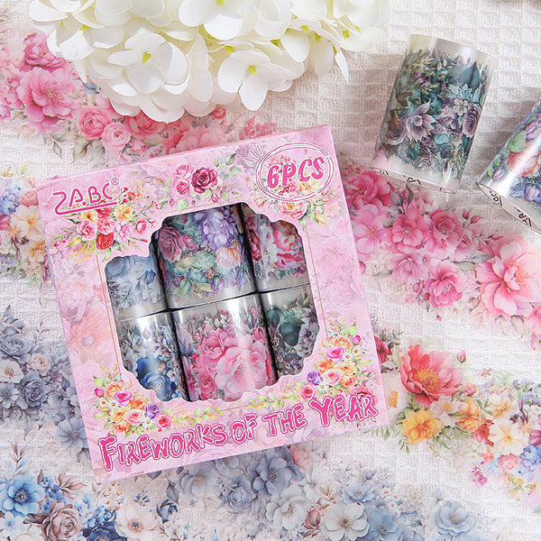 Flower fire time series PET Tape set