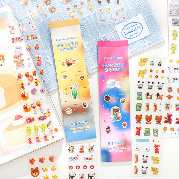 12PCS Showa Daily series sticker book