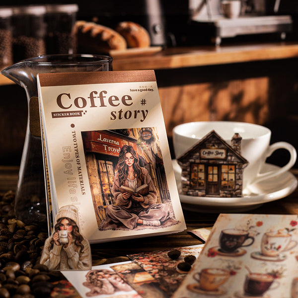 20PCS The Story of the coffee shop series sticker book