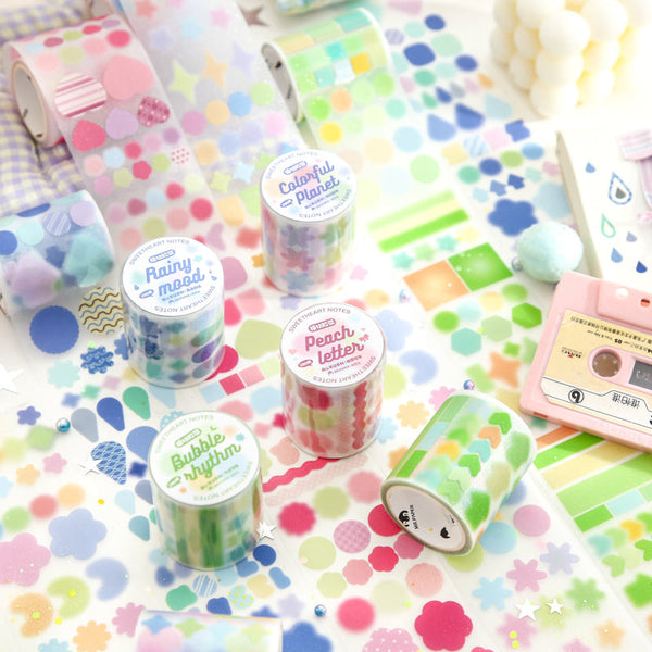 Sweetheart Notes Series Die Cutting Flash PET Tape