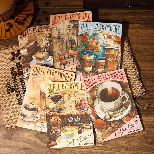 20PCS Classic Coffee series material paper