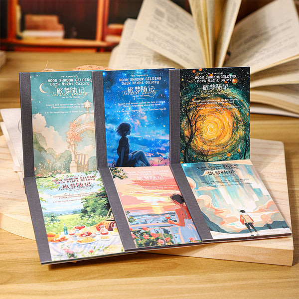 20PCS Random notes on travel dreams series sticker book